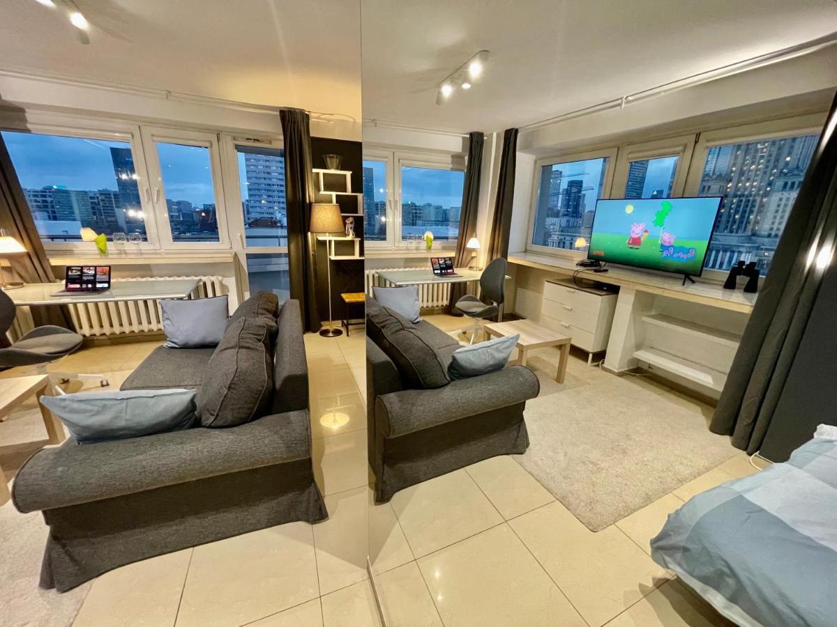 Sawa Apartment 2Xmetro Wifi 500 Mbs 50'Tv Netflix Hbo Appletv+ วอร์ซอ ภายนอก รูปภาพ